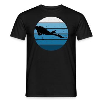 Plongeur Plongeur Plongeur Plongée sous-marine - T-shirt homme - noir - Devant - AI Model Male 178 light (178cm)