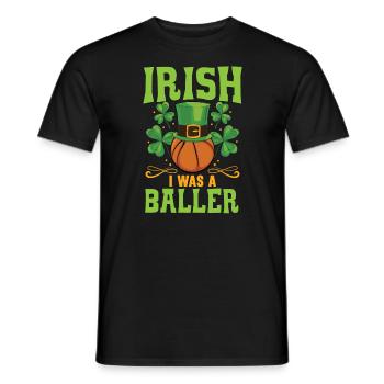 Irlandais J’étais un joueur de basket-ball Saint-Patrick - T-shirt homme - noir - Devant - AI Model Male 178 light (178cm)