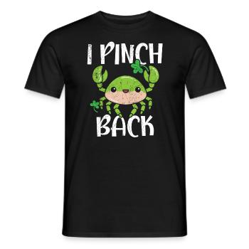 I Pinch Back St. Patricks Day Irish Pride Shamrock - Men's T-Shirt - black - Front - AI Model Male 178 light (178cm)