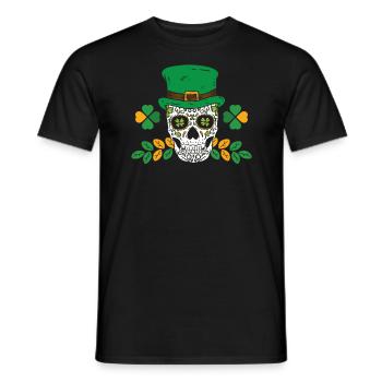 Shenanigan Shamrock St. Patricks Day Irish Pride - Men's T-Shirt - black - Front - AI Model Male 178 light (178cm)