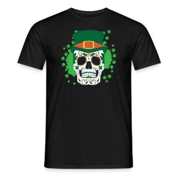 Shenanigan Shamrock St. Patricks Day Irish Pride - Men's T-Shirt - black - Front - AI Model Male 178 light (178cm)