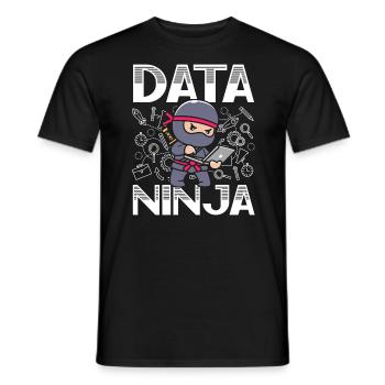 Data Ninja Data Whisperer Data Scientist - T-shirt homme - noir - Devant - AI Model Male 178 light (178cm)