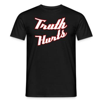 Truth huts - Männer T-Shirt - Schwarz - Vorne - AI Model Male 178 light (178cm)
