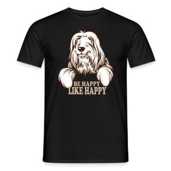 Chiens Favorite People Gift Idea T-shirt - T-shirt homme - noir - Devant - AI Model Male 178 light (178cm)