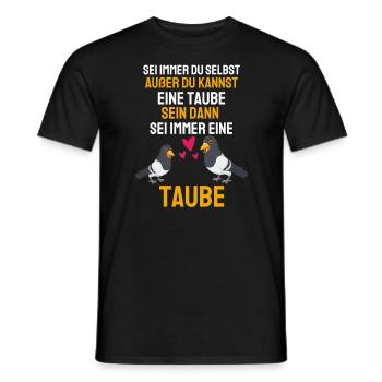 Taubenschlag Taubenzucht Vogel Geschenk Taube - Männer T-Shirt - Schwarz - Vorne - AI Model Male 178 light (178cm)
