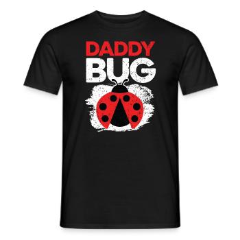 Daddy Bug Entomology Future Entomologist Ladybug - Men's T-Shirt - black - Front - AI Model Male 178 light (178cm)