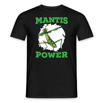 Gottesanbeterin Gottesanbeterin Zukunft Entomologe - Männer T-Shirt - Schwarz - Vorne - AI Model Male 178 light (178cm)