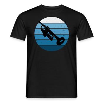 Trompetenspieler Trompeter Trompete Jazz Trompeter - Männer T-Shirt - Schwarz - Vorne - AI Model Male 178 light (178cm)