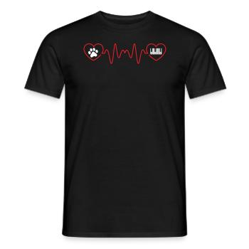 Klavier Katze Musiker Musikinstrument Pianist - Männer T-Shirt - Schwarz - Vorne - AI Model Male 178 light (178cm)