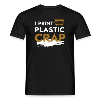 I Print Plastic Crap 3d Druck Drucker - Männer T-Shirt - Schwarz - Vorne - AI Model Male 178 light (178cm)