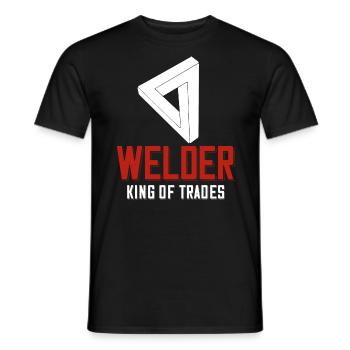 Welder saying for proud metal workers and - Men's T-Shirt - black - Front - AI Model Male 178 light (178cm)