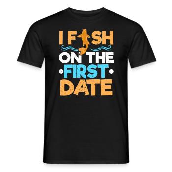 Fischer Angeln Fischer Fischfänger Fisch Fisch - Männer T-Shirt - Schwarz - Vorne - AI Model Male 178 light (178cm)