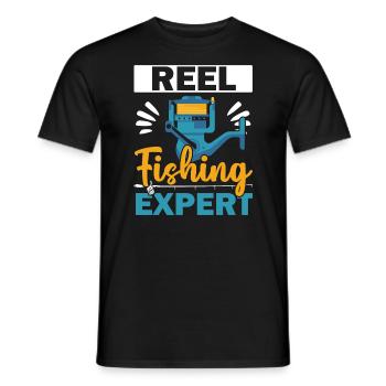 Fischer Angeln Fischer Fischfänger Fisch Fisch - Männer T-Shirt - Schwarz - Vorne - AI Model Male 178 light (178cm)