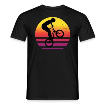bmx boys cycling bmx bmx bicycle women - Men's T-Shirt - black - Front - AI Model Male 178 light (178cm)