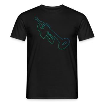 Herren Damen Trompeter Trompete Trumpet Jazz Tromp - Männer T-Shirt - Schwarz - Vorne - AI Model Male 178 light (178cm)