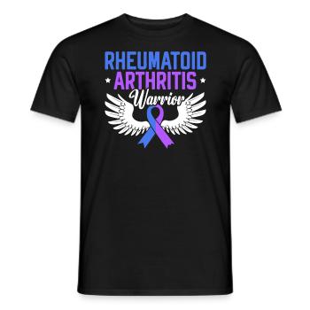 Rheumatoid Arthritis Warrior Autoimmune Disorder - Men's T-Shirt - black - Front - AI Model Male 178 light (178cm)