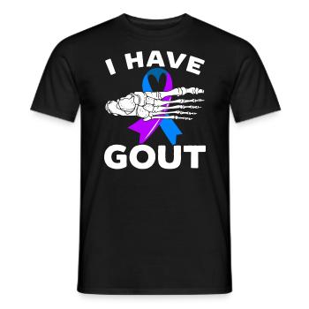 Ich habe Gicht Arthritis Krieger Autoimmunerkrankung - Männer T-Shirt - Schwarz - Vorne - AI Model Male 178 light (178cm)
