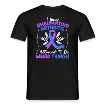 I Have Rheumatoid Arthritis Autoimmune Disorder - Men's T-Shirt - black - Front - AI Model Male 178 light (178cm)