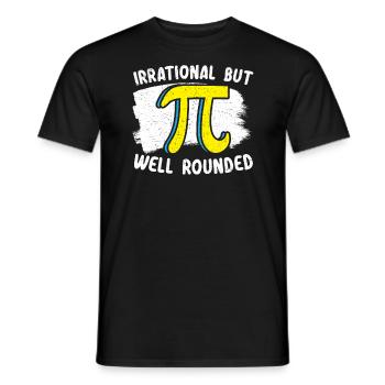 Irrationaler, aber gut abgerundeter Mathe-Liebhaber Pi-Tag - Männer T-Shirt - Schwarz - Vorne - AI Model Male 178 light (178cm)