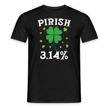 Pirish 3.14 Professeur de mathématiques irlandais Mathématiques Pi Day - T-shirt homme - noir - Devant - AI Model Male 178 light (178cm)
