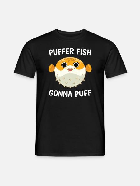Gonna Puff Kugelfisch Fisch Meer - Männer T-Shirt - Schwarz