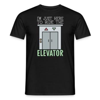 Elevator Mechanic Elevator Technician Maintenance - Men's T-Shirt - black - Front - AI Model Male 178 light (178cm)