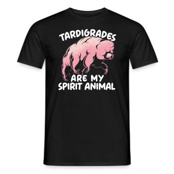 Tardigrades Are My Spirit Animal Water Bear Lover - Men's T-Shirt - black - Front - AI Model Male 178 light (178cm)