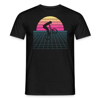 Bike Herren Radfahren bmx jungen bmx bmx fahrrad - Männer T-Shirt - Schwarz - Vorne - AI Model Male 178 light (178cm)