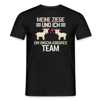 Tierliebhaber Bauernhof Tier Geschenk Bauer Ziege - Männer T-Shirt - Schwarz - Vorne - AI Model Male 178 light (178cm)