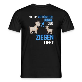 Bauernhof Tier Jungen Tierliebhaber Geschenk Ziege - Männer T-Shirt - Schwarz - Vorne - AI Model Male 178 light (178cm)