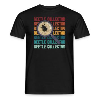 Entomologie des insectes Entomologiste Coléoptère Coléoptère - T-shirt homme - noir - Devant - AI Model Male 178 light (178cm)