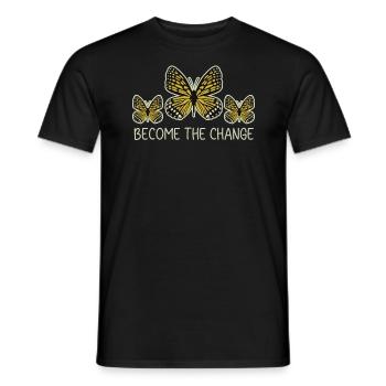 Werden Sie der Change Butterfly Insect Entomology Bug - Männer T-Shirt - Schwarz - Vorne - AI Model Male 178 light (178cm)
