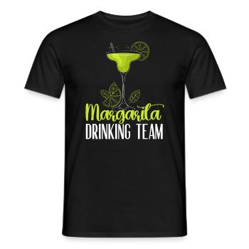 Margarita Drinking Team Cocktail de boissons alcoolisées - T-shirt homme - noir - Devant - AI Model Male 178 light (178cm)