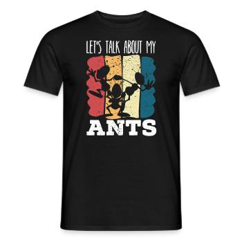 Parlons de mon entomologie Fourmis Insect Lover - T-shirt homme - noir - Devant - AI Model Male 178 light (178cm)
