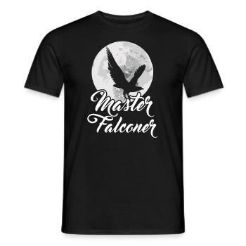 Falconry Bird Ornithology Falcon Master Falconer - Men's T-Shirt - black - Front - AI Model Male 178 light (178cm)