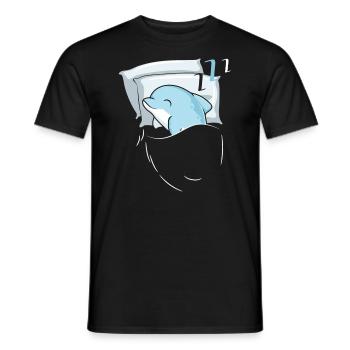 Dolphin Lover Marine Biology Animal sous-marin - T-shirt homme - noir - Devant - AI Model Male 178 light (178cm)