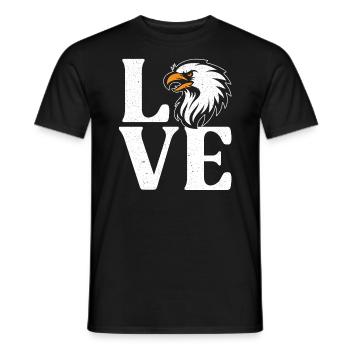 Vogelliebhaber Tier Ornithologie Adlerflüsterer - Männer T-Shirt - Schwarz - Vorne - AI Model Male 178 light (178cm)
