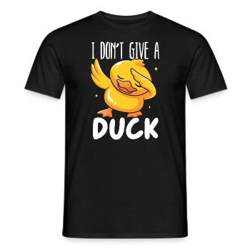 Je ne donne pas à un canard chuchotant Canard Canard Oiseau Canard - T-shirt homme - noir - Devant - AI Model Male 178 light (178cm)