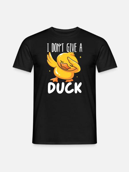 I Don't Give A Duck Whisperer Duckling Bird Duck - T-skjorte herre - svart