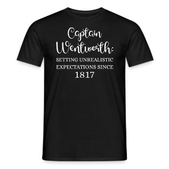 Captain Wentworth Setting Unrealistic Expectations - Men's T-Shirt - black - Front - AI Model Male 178 light (178cm)
