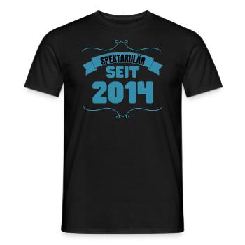 9. Geburtstag Geschenk Spektakulär seit 2014 - Männer T-Shirt - Schwarz - Vorne - AI Model Male 178 light (178cm)