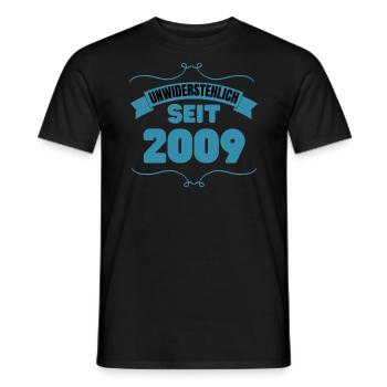 14. Geburtstag Geschenk Unwiderstehlich seit 2009 - Männer T-Shirt - Schwarz - Vorne - AI Model Male 178 light (178cm)