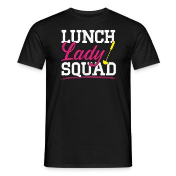 Cafeteria Worker Dinner Lady Cook Lunch Lady Squad - Men's T-Shirt - black - Front - AI Model Male 178 light (178cm)