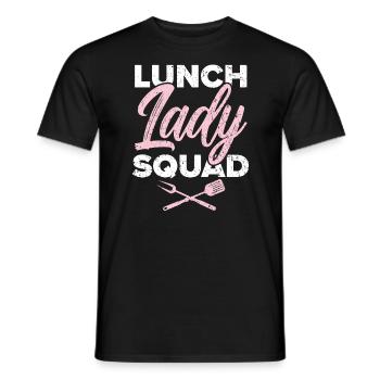 Cafeteria Worker Dinner Lady Cook Lunch Lady Squad - Men's T-Shirt - black - Front - AI Model Male 178 light (178cm)