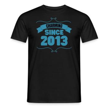 10. Geburtstags Party Geschenk Charmant seit 2013 - Männer T-Shirt - Schwarz - Vorne - AI Model Male 178 light (178cm)