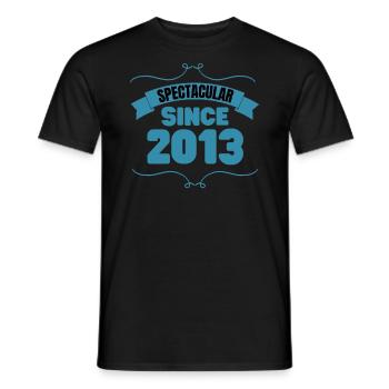 Cadeau 10e anniversaire spectaculaire depuis 2013 - T-shirt homme - noir - Devant - AI Model Male 178 light (178cm)