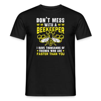Apiculteur Apiculture Apiculteur Abeille Amoureux des abeilles - T-shirt homme - noir - Devant - AI Model Male 178 light (178cm)