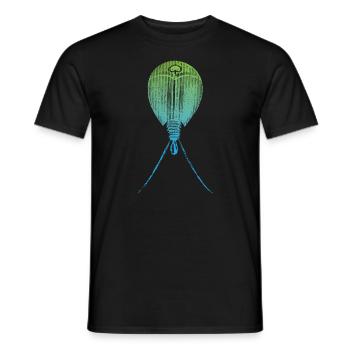 Triops Lebendes Fossil Urzeitkrebs - Männer T-Shirt - Schwarz - Vorne - AI Model Male 178 light (178cm)
