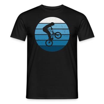 ladies bmx bike cycling bmx young bike - Men's T-Shirt - black - Front - AI Model Male 178 light (178cm)