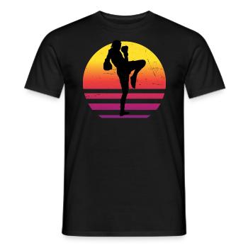 Damen Thaiboxer Thaibox Thaiboxen Muay Thai - Männer T-Shirt - Schwarz - Vorne - AI Model Male 178 light (178cm)